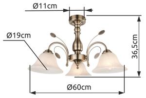 Globo 69007-3 - Plafoniera POSADAS 3xE27/60W/230V