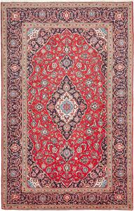 Tappeto Ardakan Persia Medaglione Rosso Blu 296x398 Cm