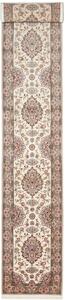 Tappeto Isfahan Persia Floreale Crema Marrone 85x505 Cm
