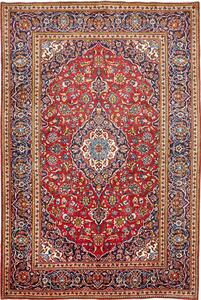 Tappeto Ardakan Persia Medaglione Rosso Blu 200x303 Cm