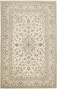 Tappeto Kashan Persia Medaglione Avorio Blu 193x300 Cm