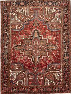 Tappeto Gorawan Persia Medaglione Rosso Nero 215x292 Cm
