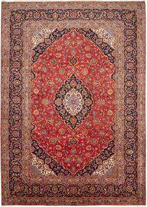 Tappeto Ardakan Persia Medaglione Rosso Blu Scuro 250x355 Cm