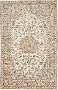 Tappeto Kashan Persia Medaglione Crema Azzurro 200x304 Cm