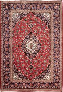 Tappeto Ardakan Persia Medaglione Rosso Blu 205x300 Cm