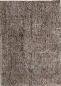 Tappeto Tabriz Persia Floreale Grigio Marrone Sbiadito Abrash 97x137 Cm