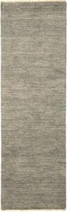 Tappeto Shayan Pakistan Tinta Unita Grigio Naturale 76x247 Cm