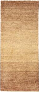 Tappeto Shayan Pakistan Tinta Unita Beige Marrone Sfumato 83x197 Cm