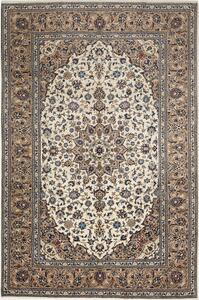 Tappeto Kashan Persia Medaglione Avorio Beige 200x300 Cm