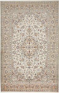 Tappeto Kashan Persia Medaglione Avorio Blu 204x320 Cm