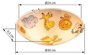 Globo 40607 - Plafoniera per bambini KIDDY 2xE27ILLU/60W/230V