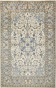Tappeto Kashan Persia Medaglione Avorio Blu 193x308 Cm