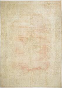 Tappeto Vintage Persia Medaglione Rosa Beige 288x410 Cm