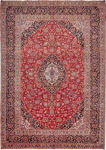 Tappeto Ardakan Persia Medaglione Rosso Blu 250x355 Cm