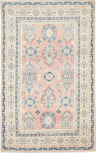 Tappeto Kazak Afghanistan Geometrico Pesca Blu 95x155 Cm