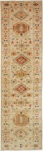 Tappeto Kazak Fine Pakistan Geometrico Beige Rosso 81x305 Cm
