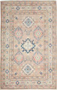 Tappeto Kazak Afghanistan Geometrico Beige Blu 115x182 Cm