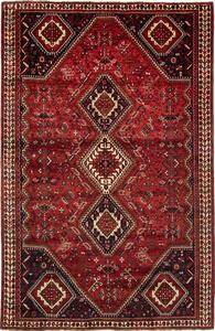 Tappeto Shiraz Persia Geometrico Rosso Blu 183x285 Cm