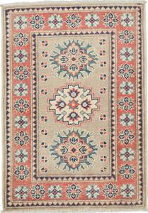 Tappeto Kazak Afghanistan Astratto Beige Corallo Blu 64x90 Cm