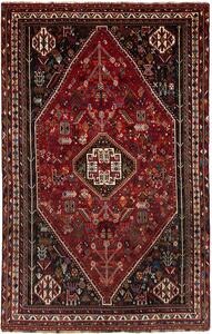 Tappeto Shiraz Persia Medaglione Rosso Blu 174x274 Cm