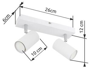 Globo 57911-2W - Faretto ROBBY 2xGU10/35W/230V bianco