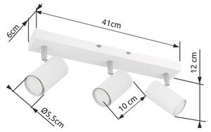 Globo 57911-3W - Faretto ROBBY 3xGU10/35W/230V bianco