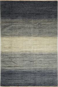 Tappeto Shayan Pakistan Astratto Blu Grigio Beige 198x299 Cm
