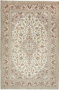 Tappeto Kashan Persia Medaglione Avorio Blu 202x308 Cm