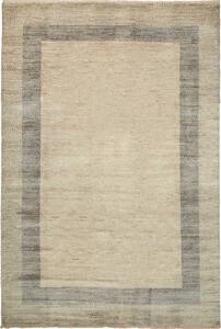 Tappeto Shayan Pakistan Geometrico Beige E Grigio 199x298 Cm