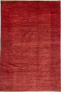 Tappeto Shayan Pakistan Tinta Unita Rosso Terracotta Vibrante 197x291 Cm