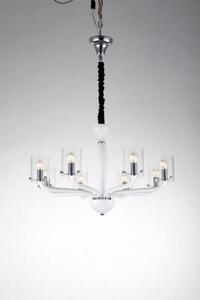 Lampadario aurora bianco 8xe14 79,2x48cm