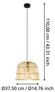 Eglo 43873 - Lampadario a sospensione con filo GLYNEATH 1xE27/40W/230V