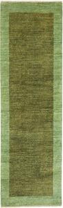 Tappeto Shayan Pakistan Geometrico Verde Oliva Menta 75x258 Cm