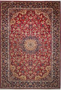 Tappeto Nadjafabad Persia Medaglione Rosso Blu 268x390 Cm