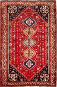 Tappeto Shiraz Persia Geometrico Rosso Blu 178x270 Cm