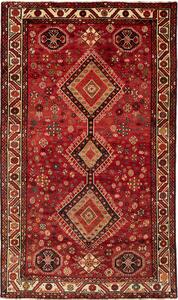 Tappeto Shiraz Persia Astratto Rosso Crema 160x270 Cm