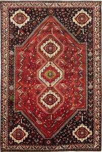 Tappeto Shiraz Persia Geometrico Rosso Blu 173x260 Cm