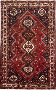 Tappeto Shiraz Persia Geometrico Rosso Blu 160x258 Cm