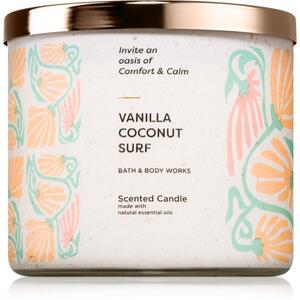 Bath & Body Works Vanilla Coconut Surf candela profumata 411 g