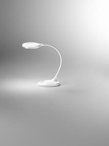 Lampada da tavolo flex in plastica colore bianco mamba 6306 b