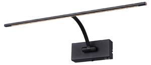 Freelight Applique LED Matisse, larga 45 cm, nero