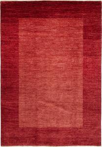 Tappeto Shayan Pakistan Tinta Unita Rosso Bordeaux 201x296 Cm