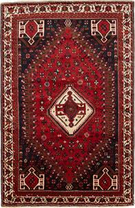 Tappeto Shiraz Persia Medaglione Rosso Blu 160x250 Cm