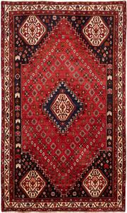 Tappeto Shiraz Persia Medaglione Rosso Blu 175x290 Cm