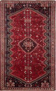 Tappeto Shiraz Persia Geometrico Rosso Blu 163x268 Cm