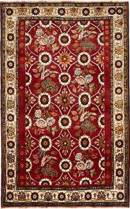 Tappeto Shiraz Persia Floreale Rosso Crema 155x245 Cm