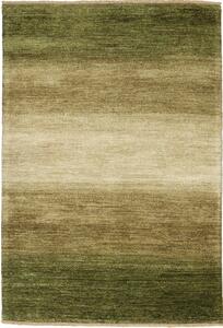 Tappeto Shayan Pakistan Astratto Verde Olivastro Beige 120x178 Cm
