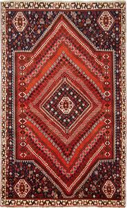 Tappeto Shiraz Persia Geometrico Rosso Blu 172x285 Cm