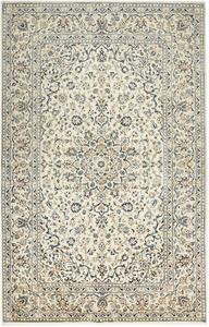 Tappeto Kashan Persia Medaglione Crema Blu 198x310 Cm