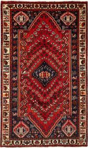 Tappeto Shiraz Persia Geometrico Rosso Blu 165x277 Cm